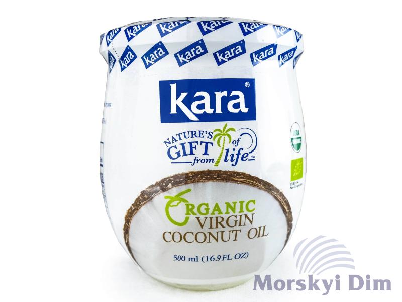 Кокосова олія органічна холодного віджиму Kara, 500 мл