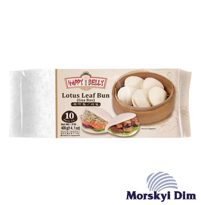 Азіатські парові булочки LOTUS LEAF BUN, Happy Belly, 400г