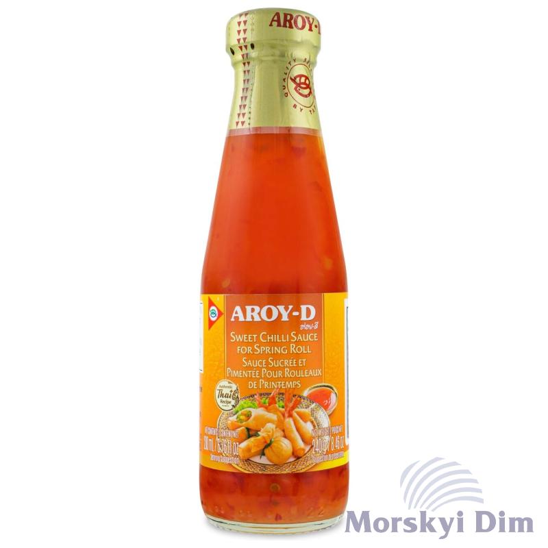 Соус солодкий чілі для спринг-ролів, AROY-D, 240г