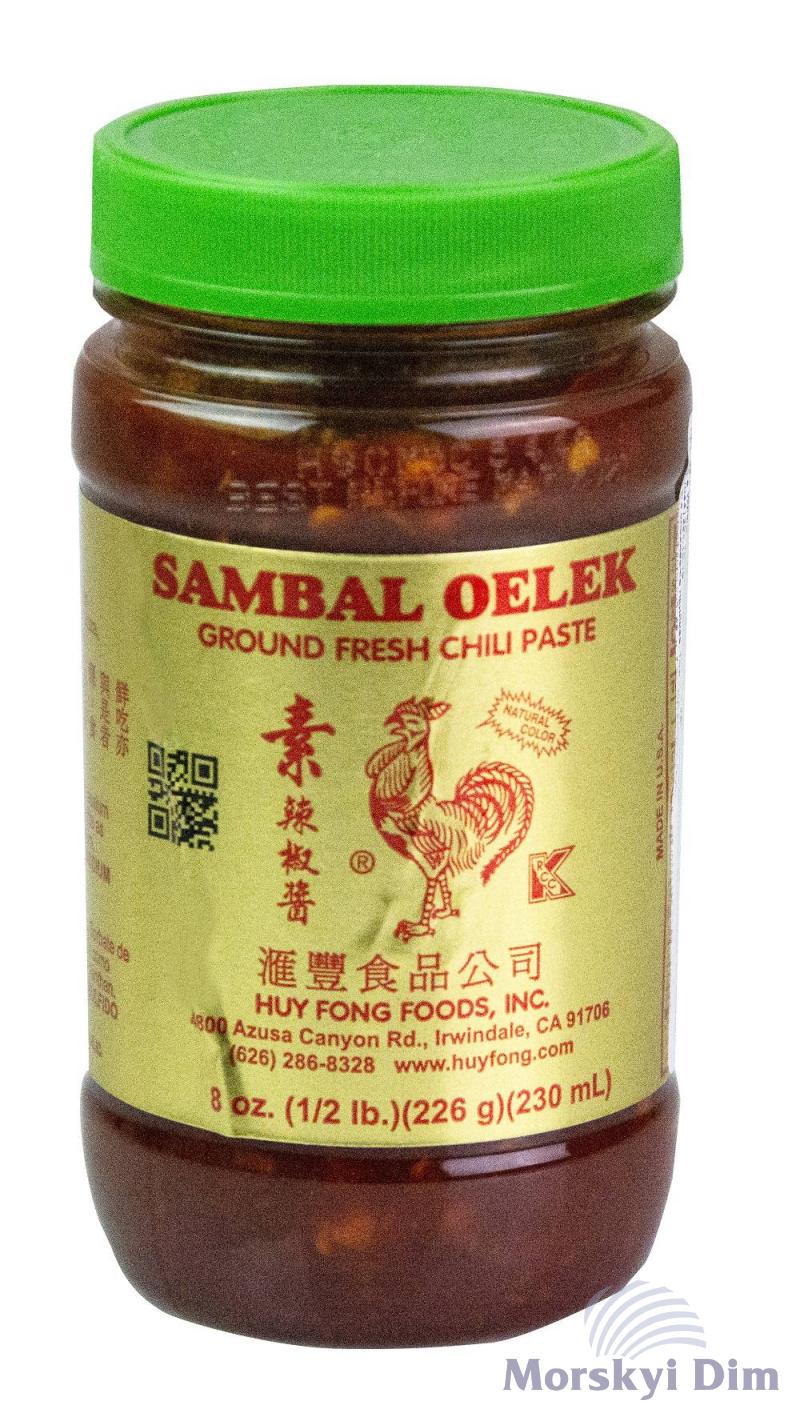 Паста Чилі Sambal Oelek (Самбал Олек), HUY FONG, 226г