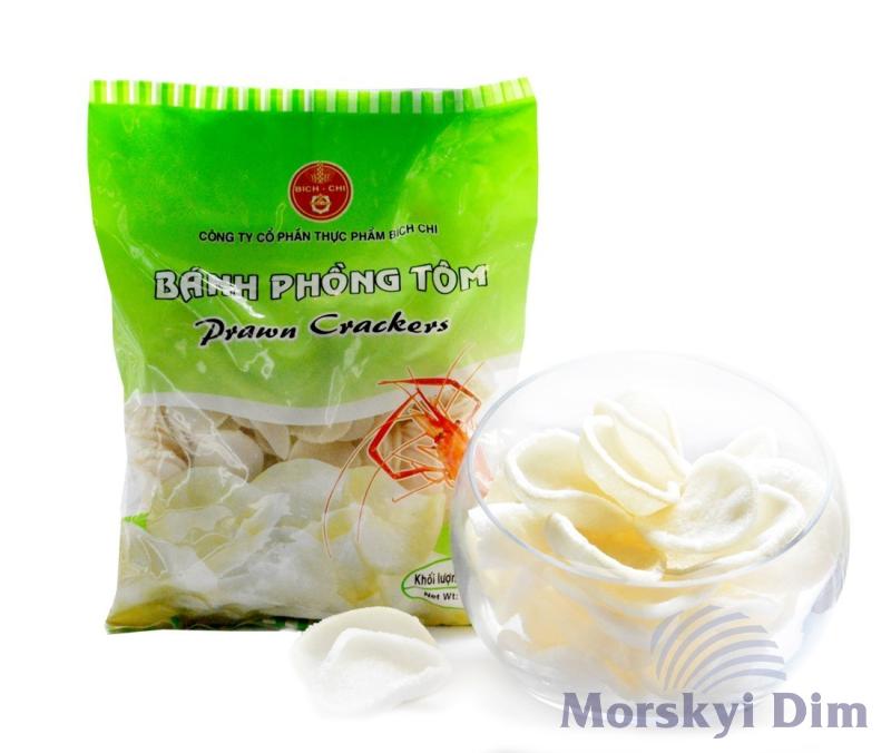 Крекери (чіпси) зі смаком креветки, 35мм, BICH-CHI, 1кг