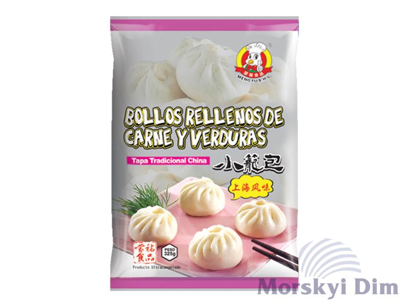 Парові булочки Бао зі свининою заморожені, 420 г, MengFu