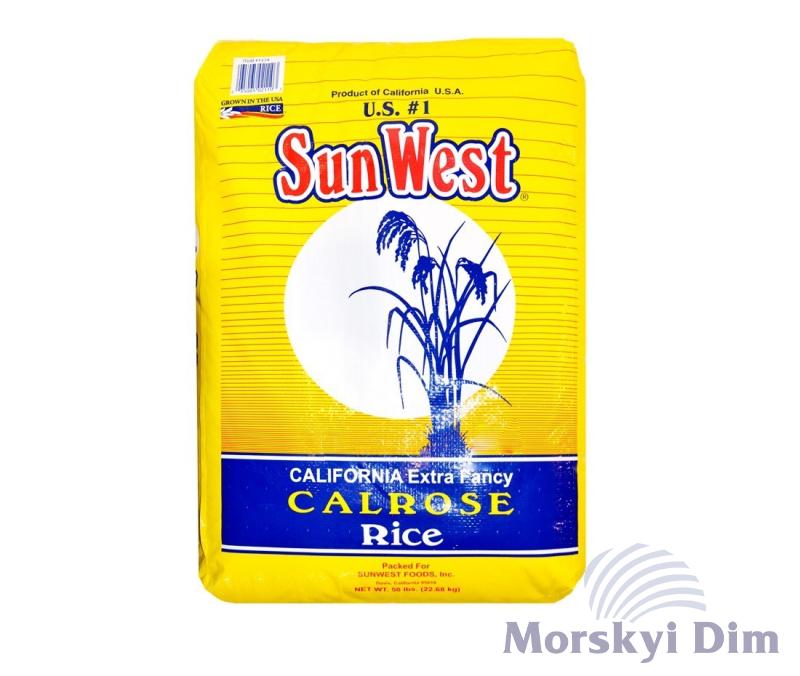 Рис для суші Sun West, 22,68 кг
