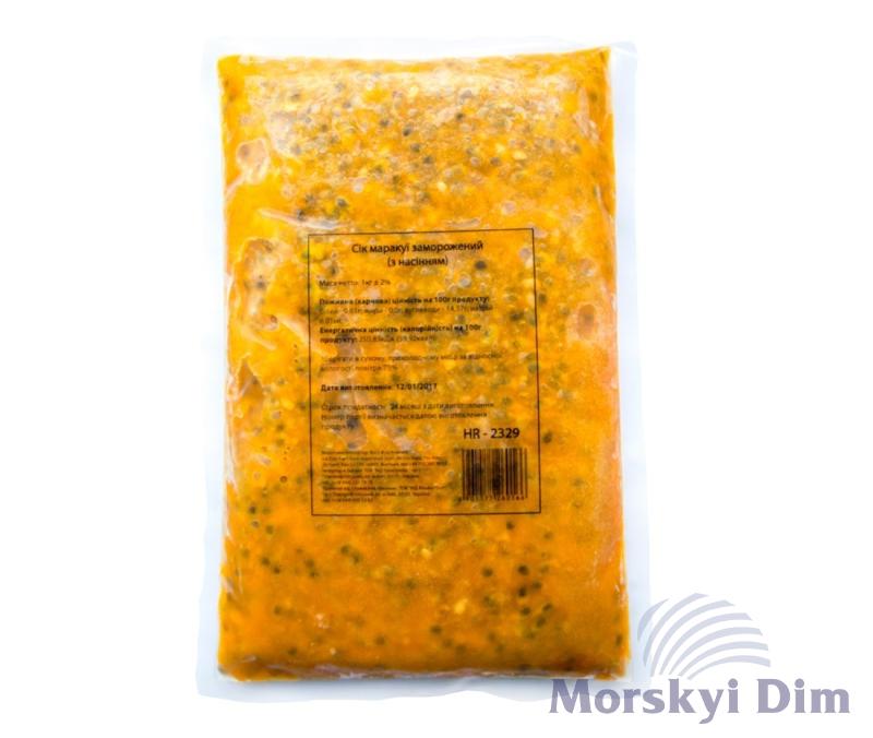 Сік маракуї з насінням заморожений, JS, 1кг
