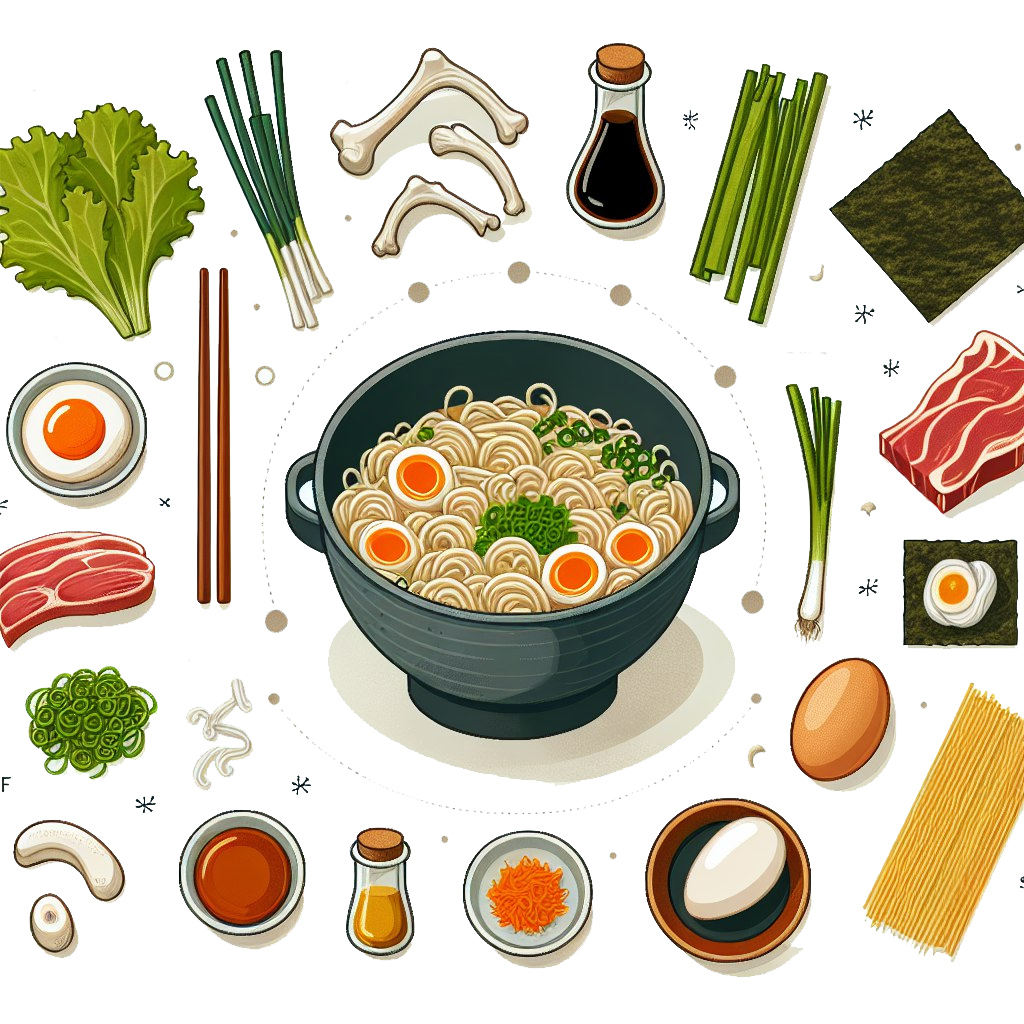 Інгредієнти для супу рамен
